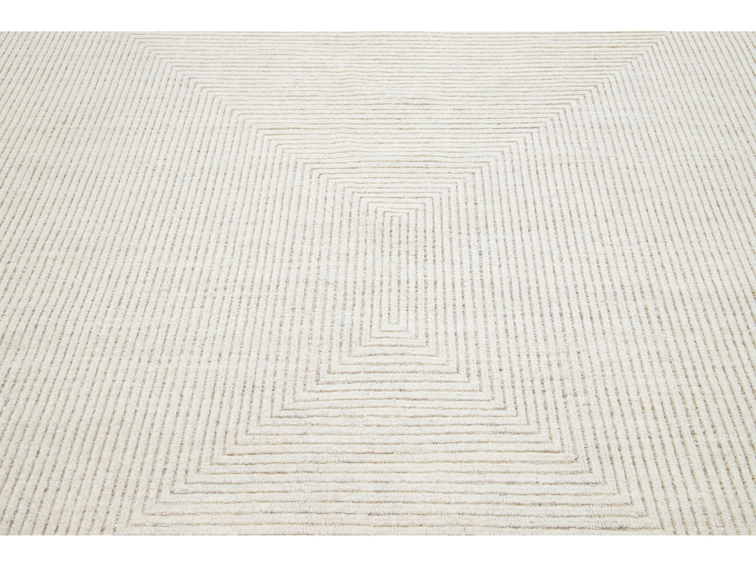 Modern Moroccan Wool Rug 8 X 10