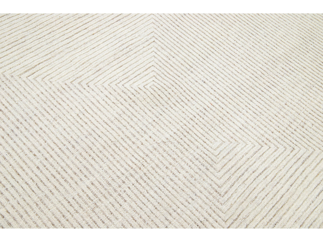 Modern Moroccan Wool Rug 8 X 10