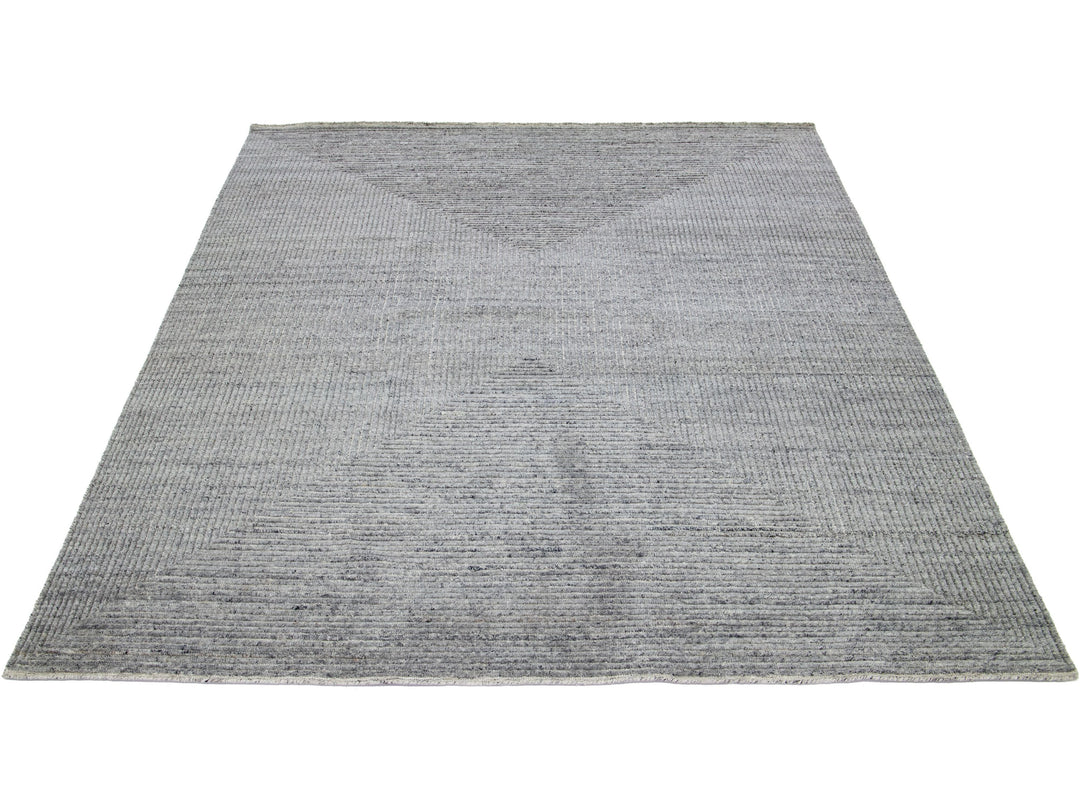 Modern Moroccan Wool Rug 8 X 10