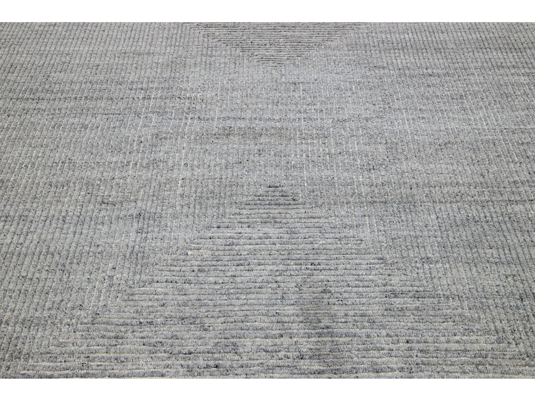 Modern Moroccan Wool Rug 8 X 10