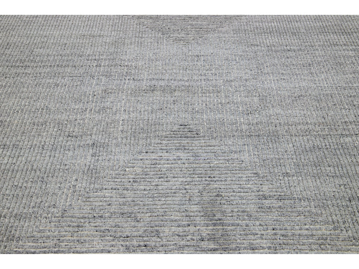 Modern Moroccan Wool Rug 8 X 10