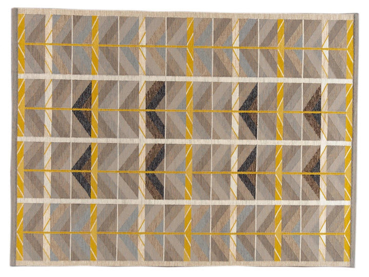 Modern Scandinavian Flat-weave Rug 11 X 14