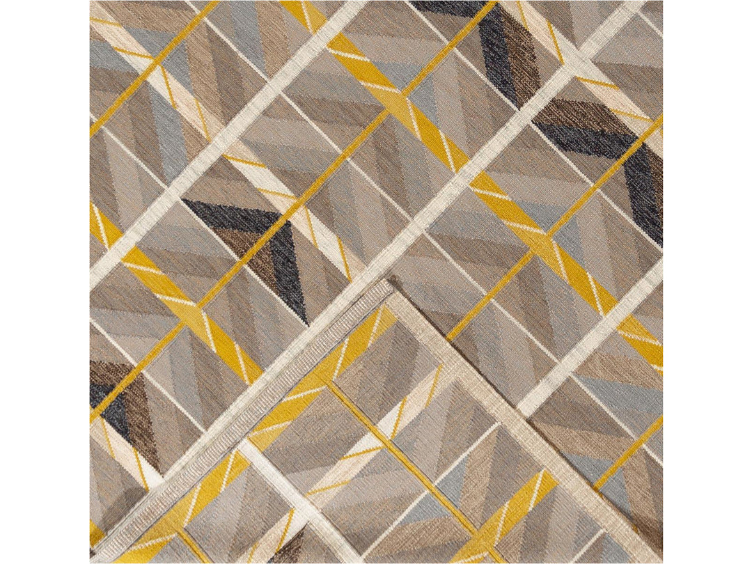 Modern Scandinavian Flat-weave Rug 11 X 14