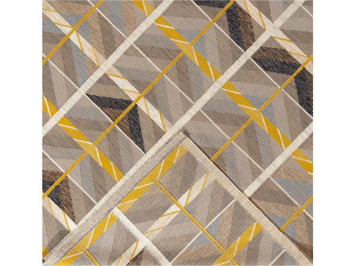 Modern Scandinavian Flat-weave Rug 11 X 14