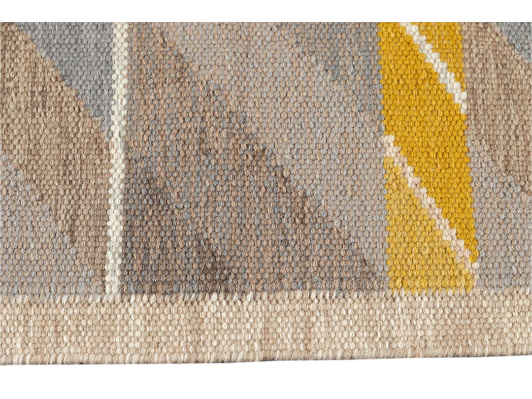 Modern Scandinavian Flat-weave Rug 11 X 14