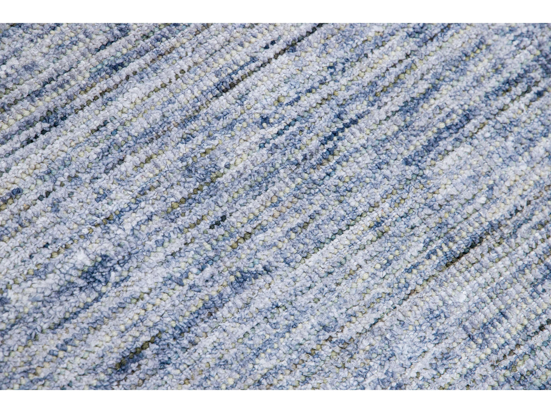 Modern Bamboo & Silk Groove Rug 8 X 10