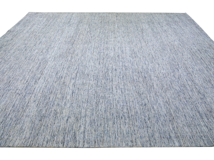 Modern Bamboo & Silk Groove Rug 12 X 15