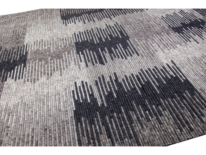 Modern Moroccan Wool Rug 10 X 14