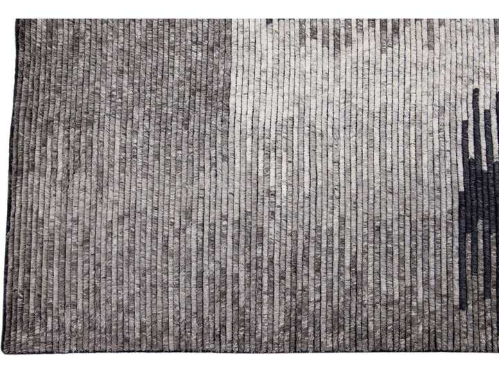 Modern Moroccan Wool Rug 10 X 14