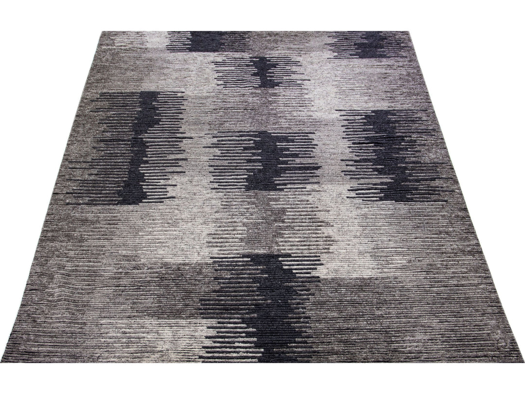 Modern Moroccan Wool Rug 10 X 14