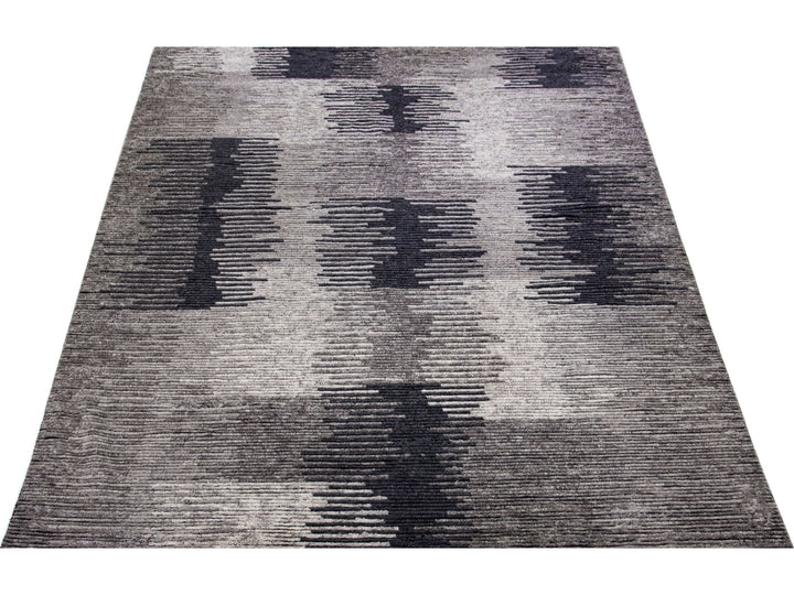 Modern Moroccan Wool Rug 10 X 14