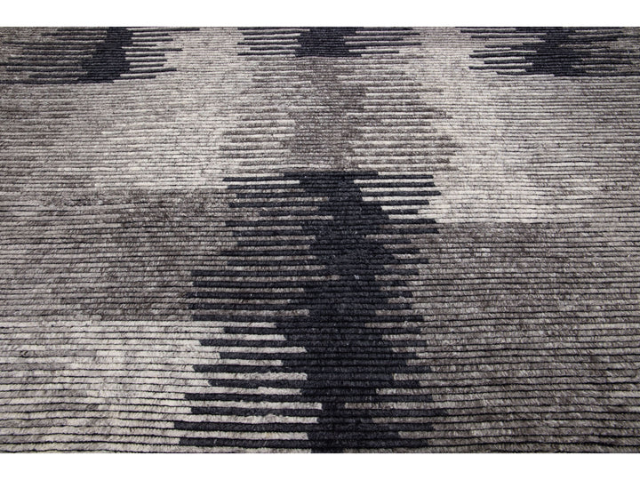 Modern Moroccan Wool Rug 10 X 14