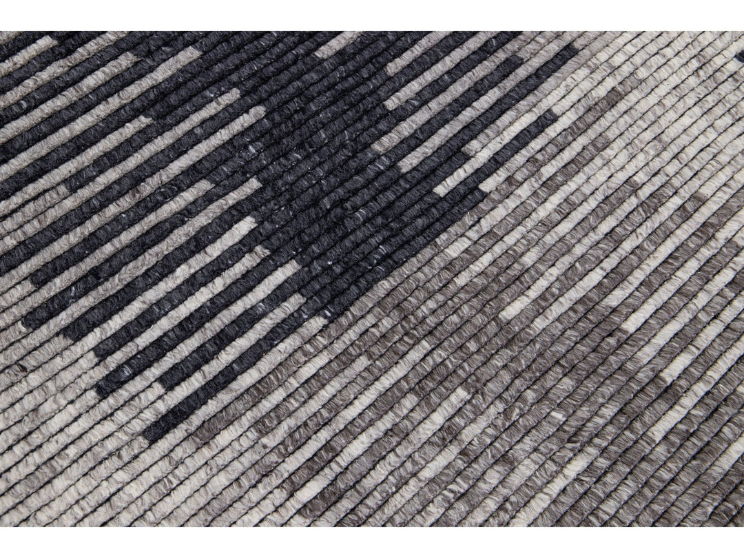 Modern Moroccan Wool Rug 10 X 14