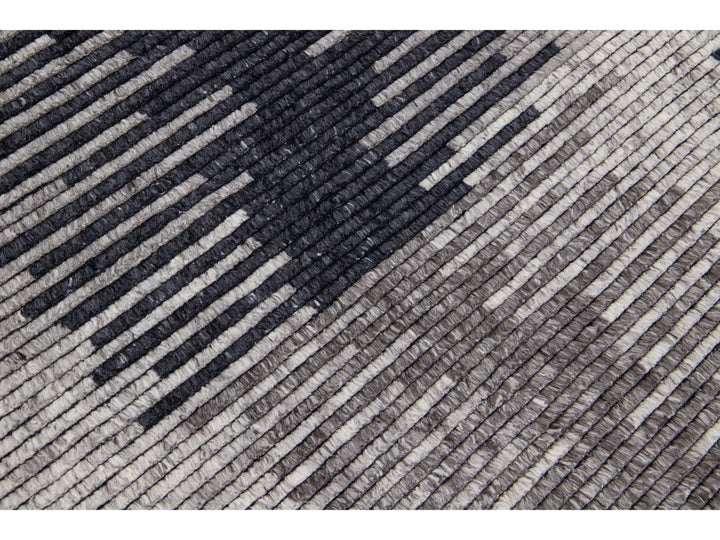 Modern Moroccan Wool Rug 10 X 14