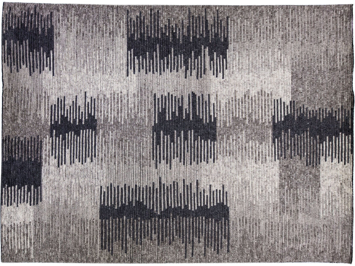 Modern Moroccan Wool Rug 10 X 14