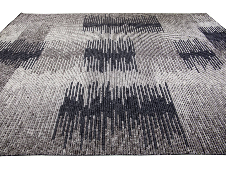 Modern Moroccan Wool Rug 10 X 14