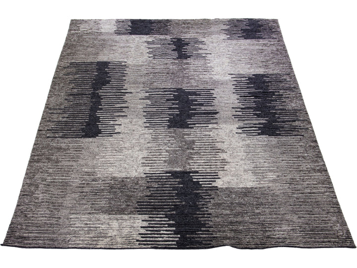 Modern Moroccan Wool Rug 10 X 14