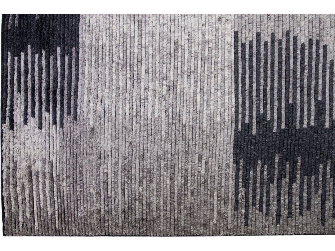 Modern Moroccan Wool Rug 12 X 15