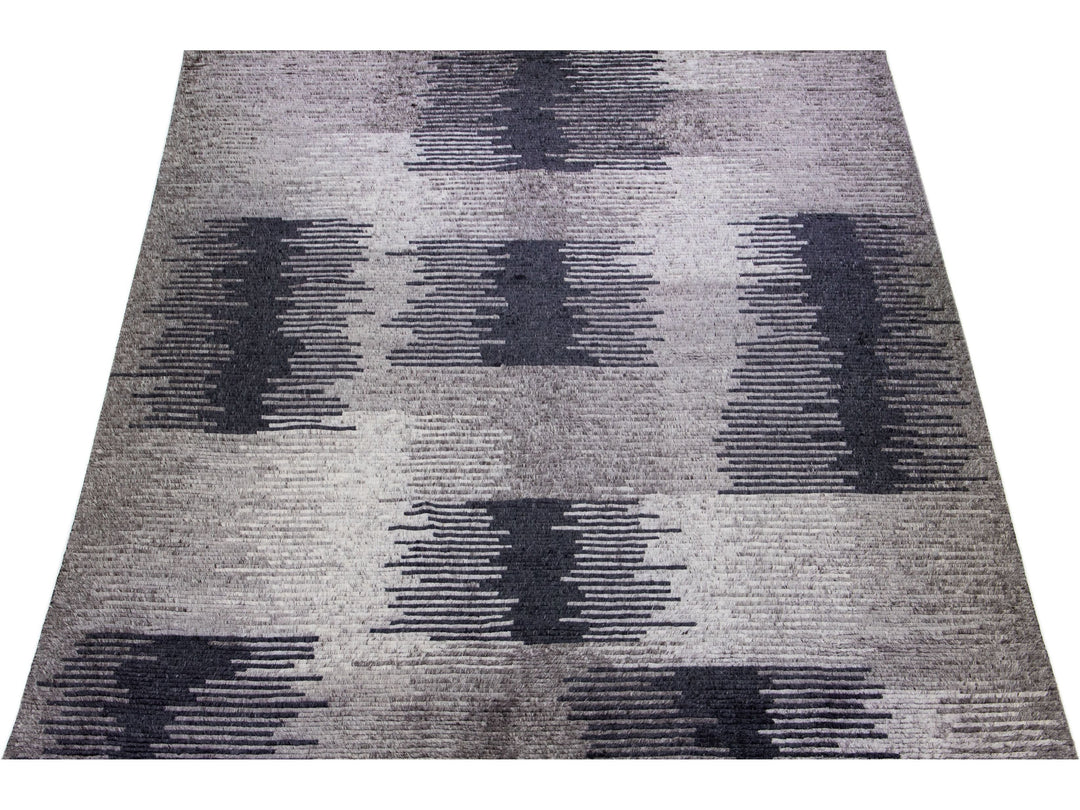 Modern Moroccan Wool Rug 12 X 15