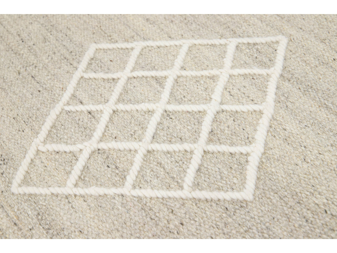 Modern Kilim Wool Rug 12 X 15