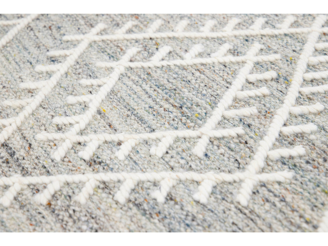 Modern Kilim Wool Rug 9 X 12