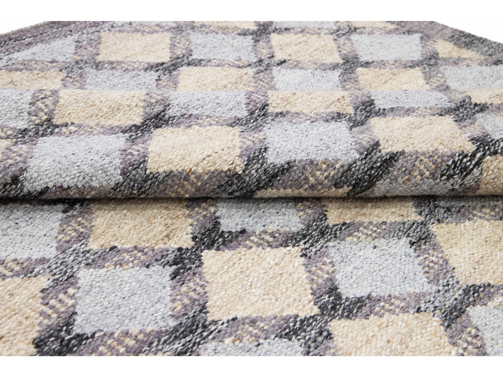 Modern Swedish Wool Rug 10 X 14
