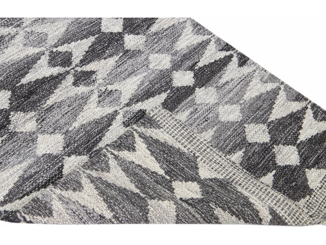 Modern Swedish Style Wool Runner 3 X 22