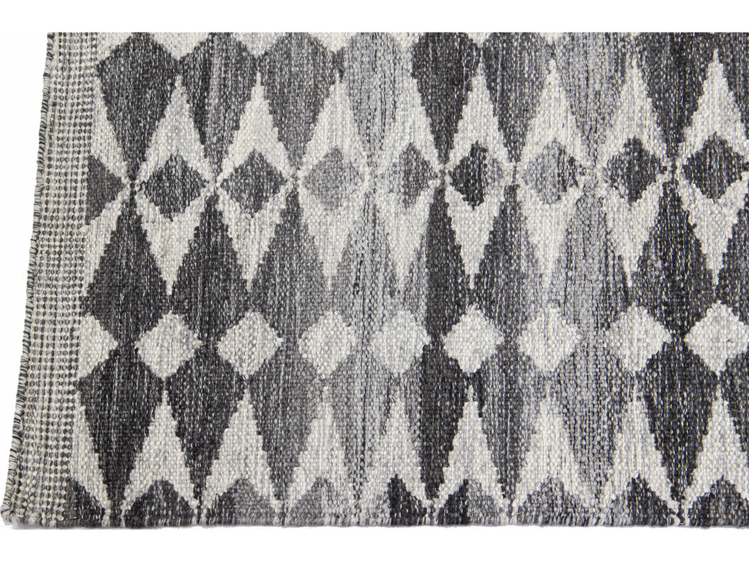 Modern Swedish Style Wool Runner 3 X 22