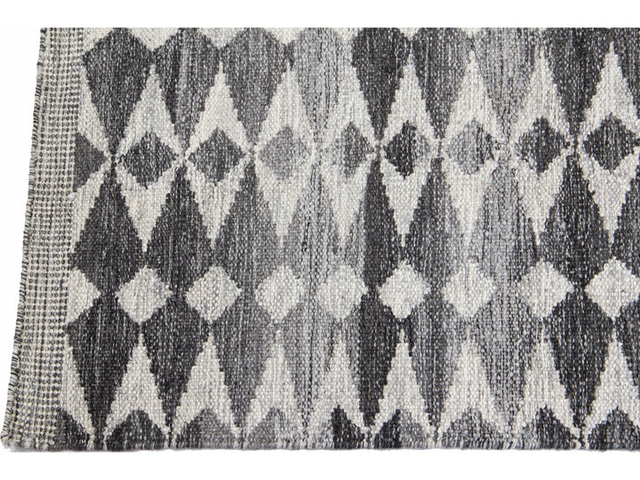Modern Swedish Style Wool Runner 3 X 22