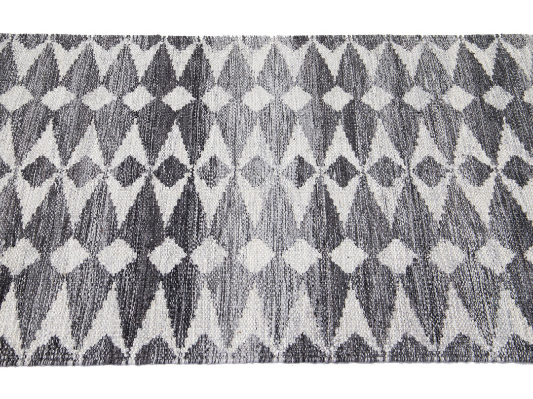 Modern Swedish Style Wool Runner 3 X 22