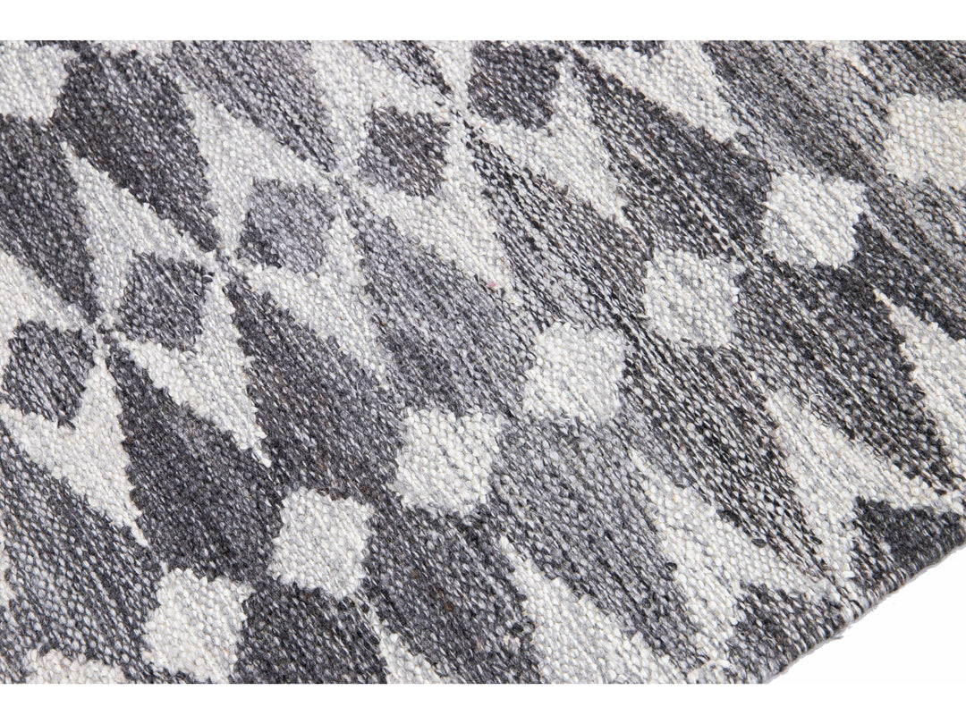 Modern Swedish Style Wool Runner 3 X 22