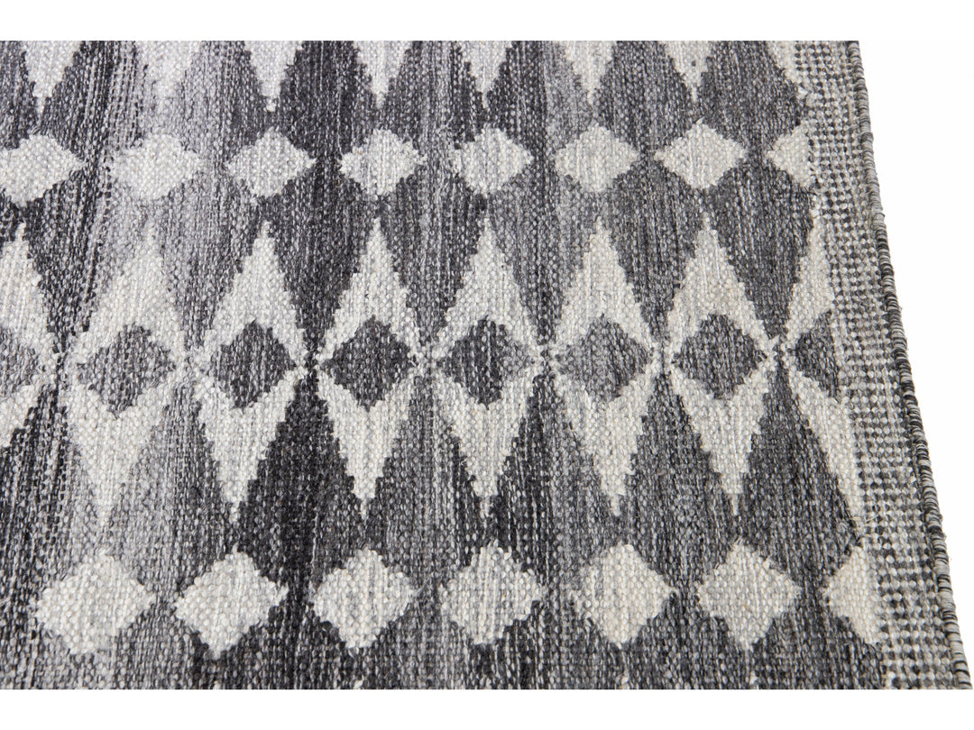 Modern Swedish Style Wool Runner 3 X 22