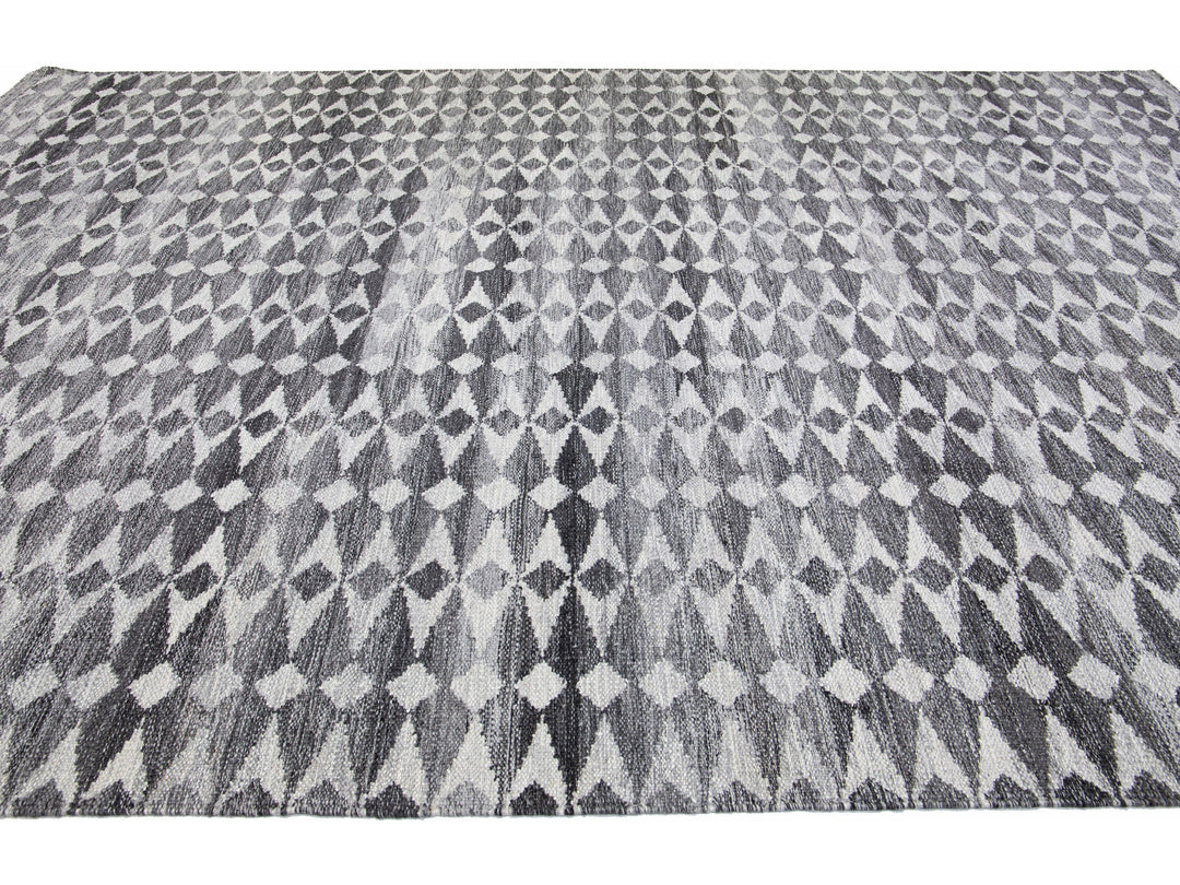 Modern Swedish Wool Rug 12 X 15