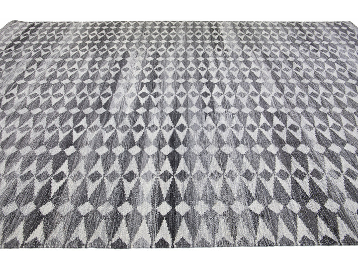 Modern Swedish Wool Rug 12 X 15