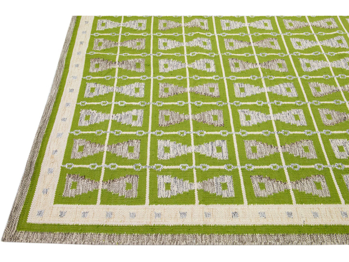 Modern Swedish Wool Rug 12 X 18