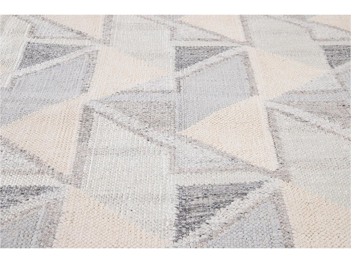Modern Swedish Wool Rug 10 X 14