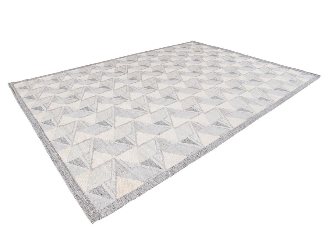 Modern Swedish Wool Rug 10 X 14