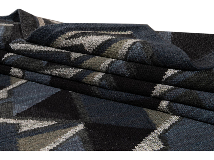 Modern Swedish Wool Rug 13 X 14