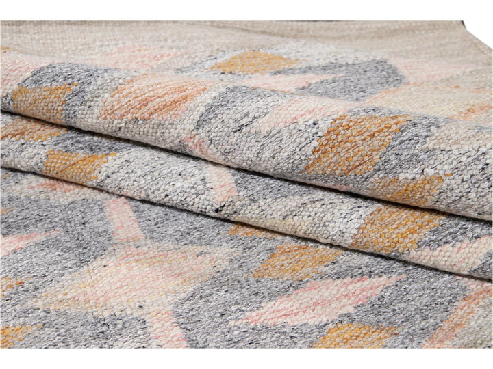 Modern Swedish Wool Rug 9 X 12