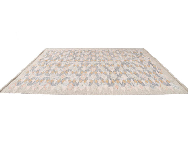 Modern Swedish Wool Rug 9 X 12