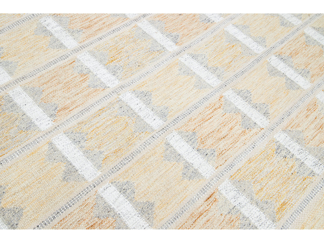 Modern Scandinavian Wool Rug 10 X 14