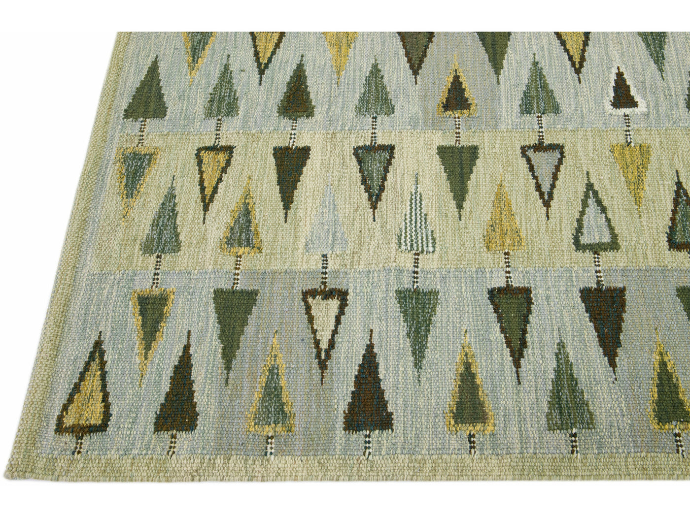Modern Swedish Style Wool Rug 9 X 12