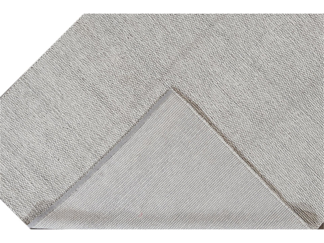 Modern Textured Wool Rug 9 X 12