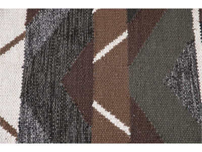 Modern Scandinavian-Style Wool Rug 9 X 12