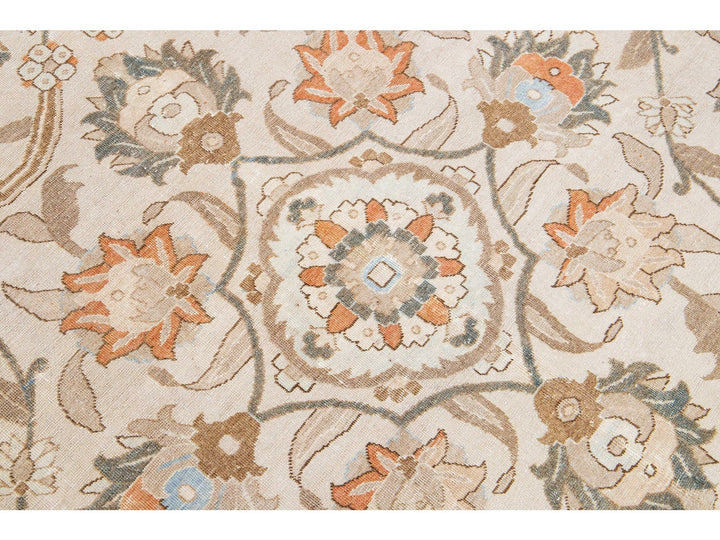 Antique Tabriz Wool Rug 10 X 12
