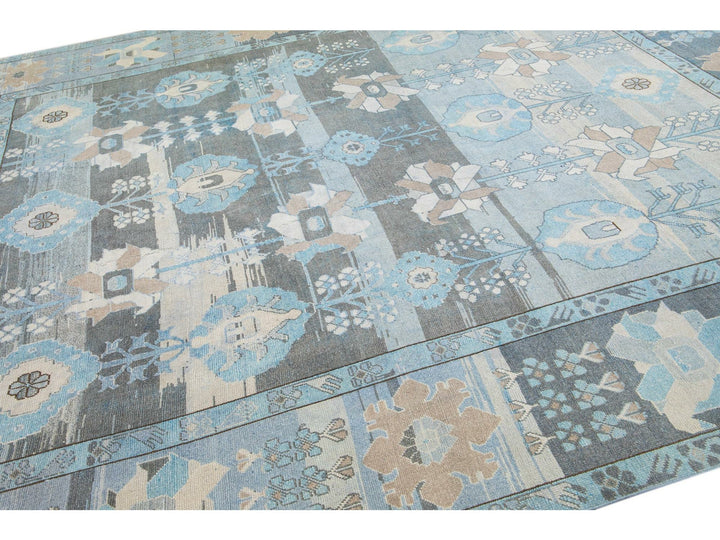 Vintage Oushak Wool Rug 10 X 12