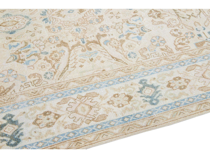 Antique Mahal Wool Rug 9 X 13