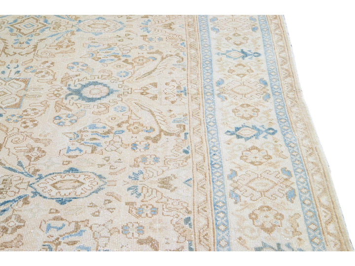Antique Mahal Wool Rug 9 X 13