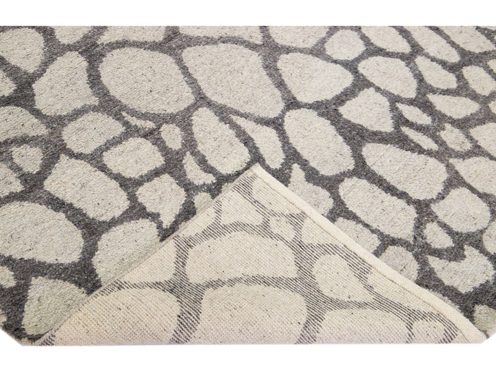 Modern Moroccan Wool Rug 8 X 10