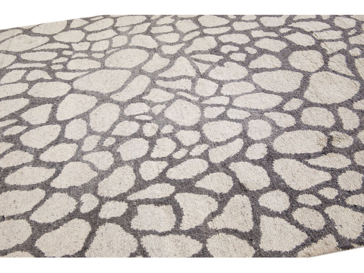 Modern Moroccan Wool Rug 8 X 10